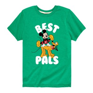 Boys' - Disney - Mickey & Pluto Best Pals Design Short Sleeve Graphic T-Shirt - 1 of 4