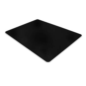 Vinyl Chair Mat for Carpets Rectangular Black - Floortex