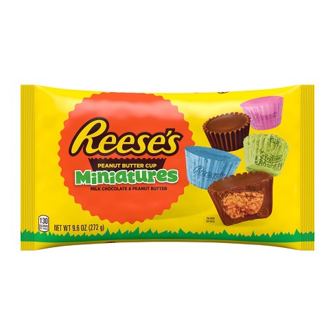 REESE'S REESE'S Milk Chocolate Peanut Butter Snack Size Cups, Candy Bag,  10.5 oz 