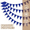 Unique Bargains 49ft Felt Fabric Triangle Bunting Garland Party Banner 1 Pcs - 3 of 4
