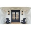 Noelle 2-Light Matte Black Outdoor Wall Lantern - 2 of 4
