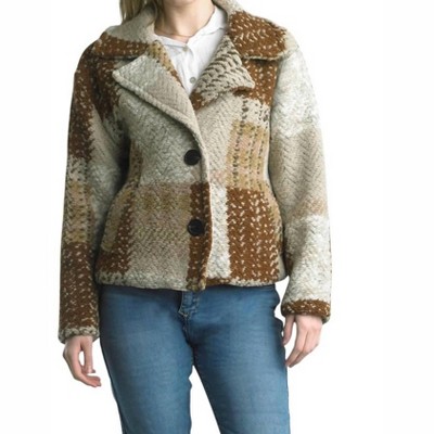 Women's CROPPED BOUCLE JACKET - TEMPO PARIS