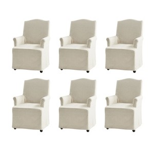 Arnold dining chair Set of 6 roll arms|ARTFUL LIVING DESIGN - 1 of 4