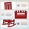 Hyleory HDPE Modern Resin Rocking Chair, Extra Wide Outdoor Adirondack Chair - 3 of 4
