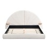 Christopher Knight Home Elena Modern Boucle Upholstered Arched Bed with Build-In Shelves - 4 of 4