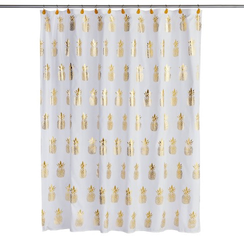 Pineapple shower deals curtain