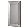FONTOI Rectangle Wall Mirror Traditional Decorative Wood Frame Mirror for Living Room Bedroom Entryway or Hallway Display, Silver, 16.5"*1.4"*24" - 2 of 4