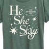 Women's - Instant Message - He She Slay Short Sleeve Graphic T-Shirt - 2 of 4