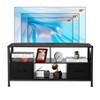 black Dresser TV Stand, Wide 2 Drawer Dresser For Storage And Organization, Entertainment Center With Fabric Drawers, Dressers For Bedroom, TV Table - 2 of 4
