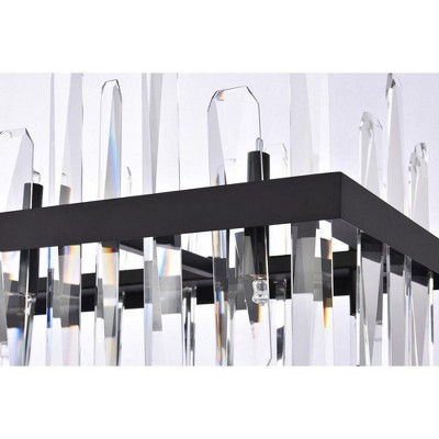 Serena Modern Black Crystal 16-Light Chandelier with Dimmable Feature