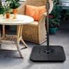 Aoodor Cantilever Offset Patio Umbrella Stand 4-Piece Set - Sturdy HDPE, Weather-Resistant, 176lbs Capacity - Black - 3 of 4