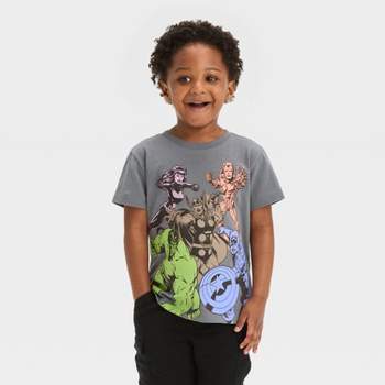 Toddler Boys' Marvel Short Sleeve T-Shirt - Gray