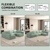 KWPZQEB 104.32" Modular Sectional Sofa, 5-Seat Comfy Cloud Couch with Deep Seat & Back Cushion, Convertible U-Shape Couch for Living Room - 4 of 4