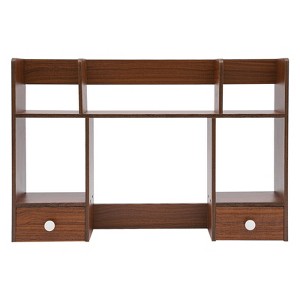 YIYIBYUS Desktop Organizer Office Storage Rack Book Shelf Stand Rack - 1 of 4
