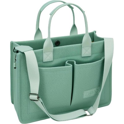 Tote Bag for Women With Compartments,Large Canvas Tote Women's Purse Crossbody Bags Work