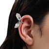 SOHI Women's Metallic Silver Party Cuff Earrings - 4 of 4