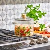 Le'raze Glass Ribbed Cooking Pot with Lid - 2L(68oz) - Heat Resistant Borosilicate Glass - 3 of 4