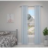 Lumi Home Furnishings 28"x48" Decorative Drapery Single Rod Set with Arrow finials Pewter - 4 of 4