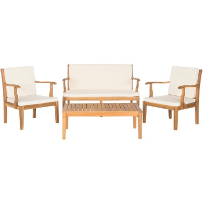 Montclair 4pc Living Set - Natural/Beige - Safavieh