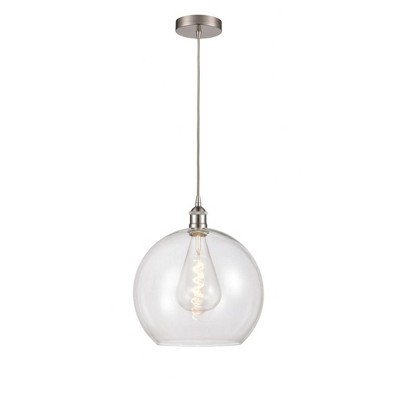 Athens - 1 Light Pendant In Industrial Style-17.38 Inches Tall and 13.75 Inches Wide