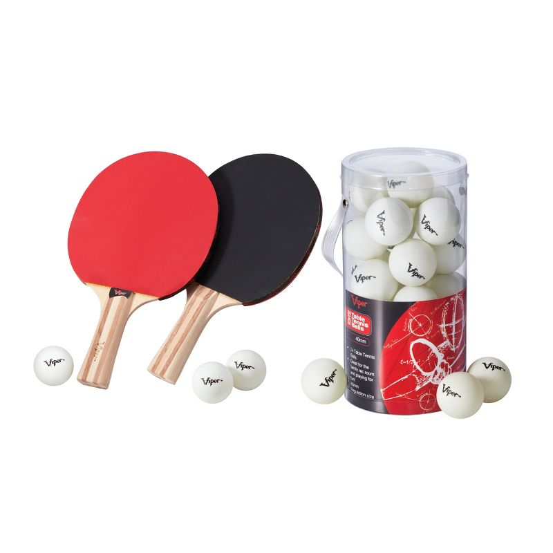 Viper Table Tennis Two Racket Set with 27 Table Tennis Balls, 1 of 4