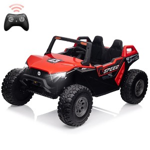 24V 2 Seaters Ride On UTV car with Remote Control for Kids, 4WD Motors Electric Vehicle - 1 of 4