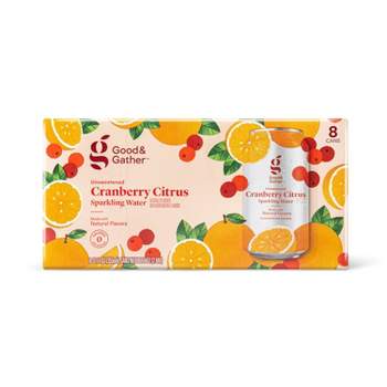 Cranberry Citrus Sparkling Water - 8pk/12 fl oz Cans - Good & Gather™