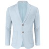 Clearlove Men's Linen Cotton Blend Two-Button Unstructured Blazer with Patch Pockets Relaxed Fit Sport Coat Business - 2 of 4