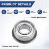 Unique Bargains Chrome Steel Durable Multipurpose Use Flanged Ball Bearing - 2 of 4