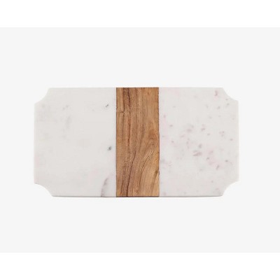 Inox Artisans Salome Marble & Wood Charcuterie Board