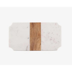 Inox Artisans Salome Marble & Wood Charcuterie Board - 1 of 3