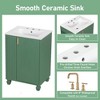 Christopher Knight Home Bathroom Vanity with Ceramic Sink, Bathroom Cabinet with Door Shelf & Side Open Storage & Solid Wood Frame & Soft Closing Door - 4 of 4