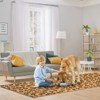 Leopard Rug - Washable Animal Print, Living Room Large Carpet, Soft Non-Slip, Non-Shedding Brown Carpet, Suitable for Office Dormitory Bedroom - 2 of 4