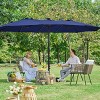 Yaheetech 13ft Double-Sided Patio Umbrella with Solar Lights - image 2 of 4