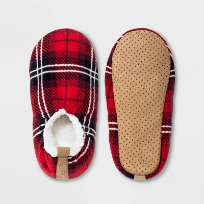 men's plaid slippers