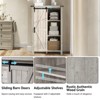 AMERLIFE Farmhouse Dresser with Sliding Barn Doors - 3 of 4