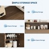Fluted Storage Cabinet, Sideboard Buffet Cabinet with Storage, - 2 of 4