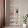 YIYIBYUS Clear Storage Rack, 6-tier Acrylic Bookshelf, Multipurpose Bookcase - 3 of 4