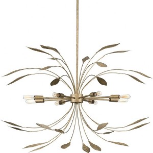 Progress Lighting Mariposa 8-Light Hanging Pendant, Steel, Antique Gold, No Shade - 1 of 3