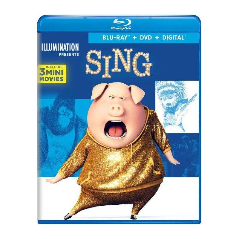 Sing (Blu-ray + DVD + Digital), 1 of 2