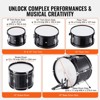 VEVOR Kids Drum Set,5-Piece,16 in Beginner Full Drum Set with Bass Toms Snare Floor Drum Throne Cymbal Hi-Hat Pedal and Two Pairs of Drumsticks,Black - 4 of 4