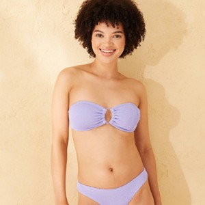 Women's Pucker Textured Bandeau Bikini Top - Wild Fable™ - 1 of 4