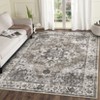Persian Retro Carpet Vintage Floral Rugs for Living Room Bedroom Decor Washable Indoor Area Rug Low Pile Non Slip Soft Floor Mat - 3 of 4