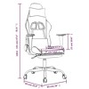 vidaXL Massage Gaming Chair with Footrest, Black, Faux Leather - 4 of 4