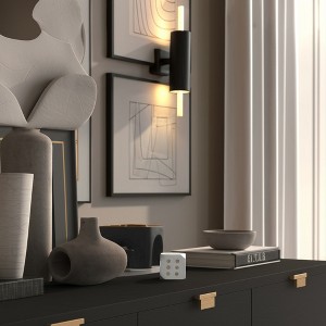 Stone and Marble Die Shape Cube with Accents for Home Office Living Room or Bedroom Decor Glam Style Accessory Modern Cube Accent Piece - 4" White - 1 of 4