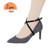 Allegra K Women's Adjustable Detachable Crossed Anti-Slip Buckle Heels Shoe Straps - 4 of 4