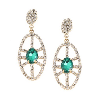 SOHI Women's Bling Drop Earrings