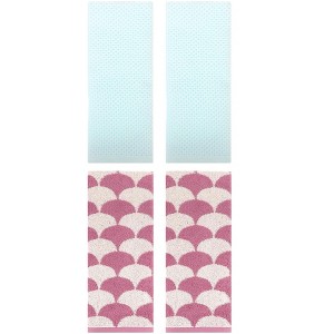 REGALWOVEN 4 Pcs Cotton Bathroom Decorative Hand Towels - 1 of 4