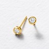 Ross-Simons 0.20 ct. t.w. Bezel-Set Lab-Grown Diamond Stud Earrings in 18kt Gold Over Sterling - 4 of 4