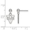 Black Bow Jewelry Sterling Silver Virginia Wahoos NCAA Dangle Earrings - 2 of 3
